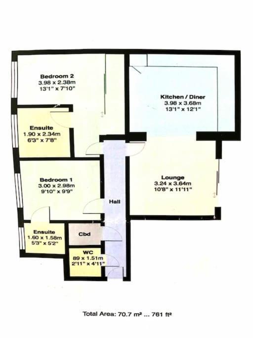 Stunning 2 Bed Apartment, Fabulous Sea View & 2 Minutes To Beach With Parking Bournemouth Kültér fotó